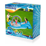 Pileta Play Center Arco Iris Bestway Inflable - Con Tobogán 