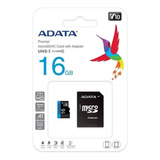 Memoria Adata Micro Sdhc 16 Gb (class 10) 80 Mb/seg 