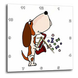 Dpp_195273_1 Divertido Reloj De Pared De Perro Basset H...