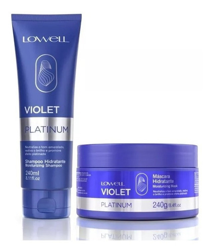 Kit Shampoo + Máscara Violet Platinum Lowell 