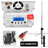 Transmissor  Para  Radio  Fm 15w  Kit   Completo 