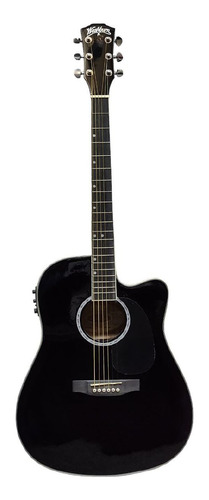 Guitarra Electroacustica Washburn Wa47cebk Musicapilar