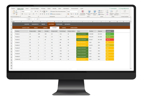 Planilha Para Controle De Vendas Com Estoque Em Excel