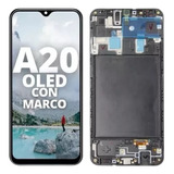 Modulo Display Pantalla  Para Samsung A20 Oled  Con Marco