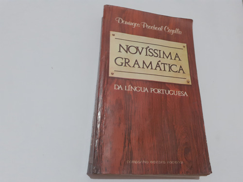 Novíssima Gramatica Domingos Paschoal Cegalla 