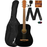 Guitarra Acústica Fender Fa-15 Para Niños - Paquete De Apren