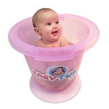 Banheira Babytub Tradicional De 0 A 6 Meses - Rosa Liso