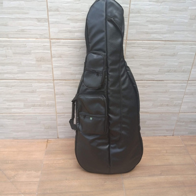 Semicase Capa Bag Violoncelo 4/4 Mavis Couro Capota De Jeep