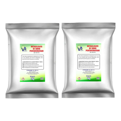 Metasilicato De Sodio Pentahidratado 2kg Vitraquim | MercadoLibre
