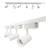 Kit Trilho 2 Metros 6 Spot Led Cob 7w Branco 4000k