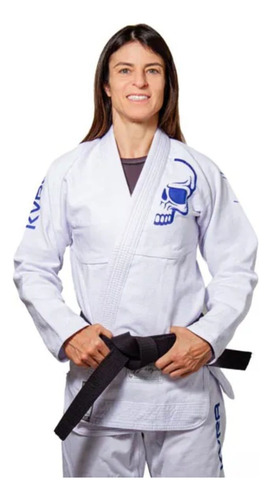 Kimono De Jiu Jitsu Feminino Kvra New Era Branco 