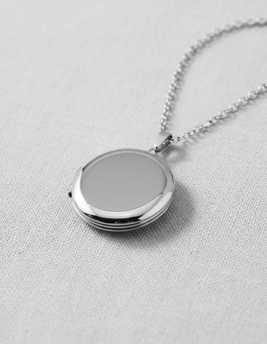 Collar Dije Relicario Para Fotos Acero Inoxidable