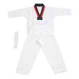 Uniforme Infantil De Taekwondo Com Cinto De Poliéster E Algo