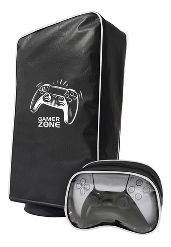 Funda Cubre Consola Ps5 + 1 Funda Para Joystick - Ecocuero 