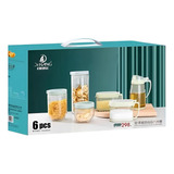 Set Frascos Tarros Herméticos + Condimenteros + Aceitero 