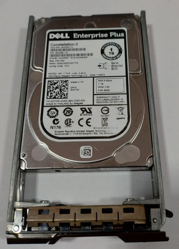 Hd Dell Enterprise Plus 1tb 7.2k Sas 6gb 2.5 St91000640ss Dp/n 0vxtpx