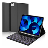 Funda Con Teclado Rgb Tablet iPad Air 4 Air 5 10.9 PuLG Pale