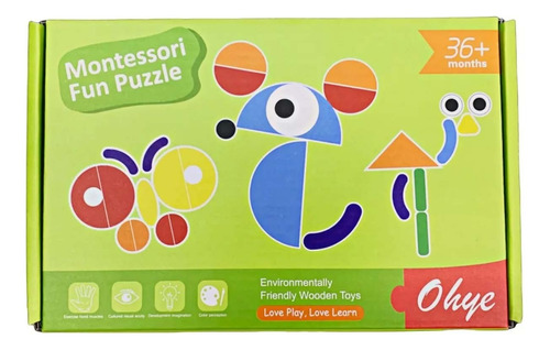 Rompecabezas Juego Madera Montessori 70 Piezas Niños Palermo