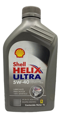 Aceite Shell Helix Ultra 5w40 Sintetico 1 Litro