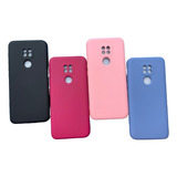 Capa Capinha Silicone Case Aveludada Para Moto G9 Play