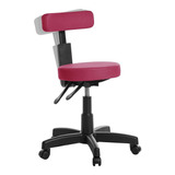 Cadeira Mocho Ergonômica Estética Clinica Rv Cor Rosa