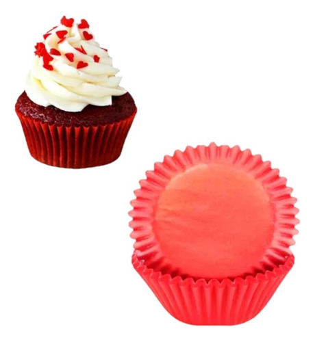 Capacillos Cupcakes Rojo #73 - 250 Pz