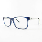 Lente Óptico Puma 15 Wayfarer Blue White Blanco Azul 54mm