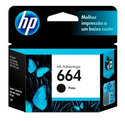 Hp 7230 Cartucho Inkjet 664 Negro