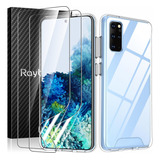 Rayboen Funda Para Galaxy S20 Plus Con 2 Protectores De Pan