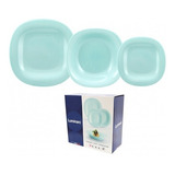 Juego Vajilla 18 Platos Luminarc Carine Light Turquoise