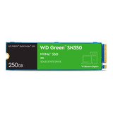 Ssd Western Digital Wd Green Sn350 Nvme 250gb Pci E 3.0 M.2