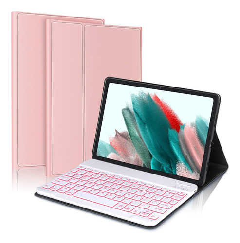 Funda Con Teclado Fogari / Para Galaxy Tab A8 10.5 /rose