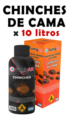 Insecticida Veneno Para Chinches De Cama Mata Fumigar Efecti