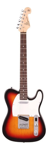 Guitarra Elétrica Sx Telecaster Ed2 3ts Sunburst Cor 3 Tone Sunburst Material Do Diapasão Engineering Wood Orientação Da Mão Destro