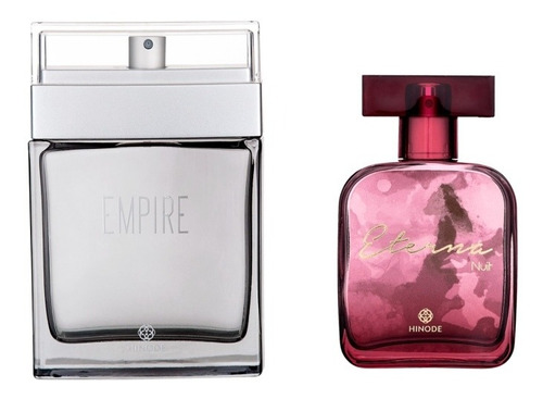 Kit Perfume Másculino Empire. Feminino Eterna Cítrico.
