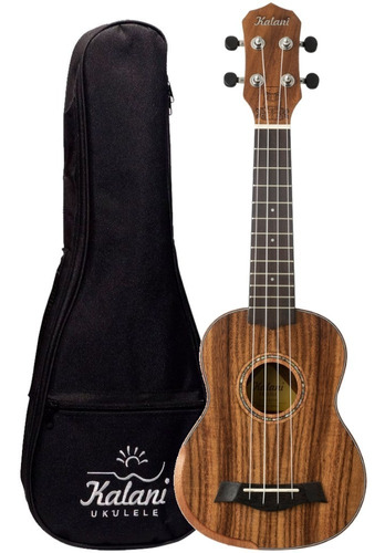 Ukulele Soprano 21 Maori Series Koa Kal 420 Sk C/ Bag Kalani Cor Marrom