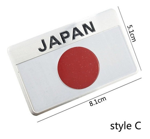 Emblema Sticker Adhesivo Plastico Emblema Japon Auto Moto Foto 3