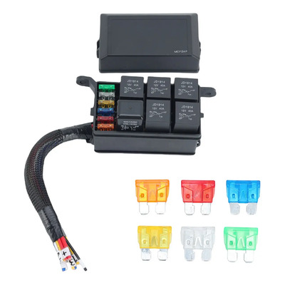 Caja De Fusibles Módulos De Relay Universal De 12v Con Cable | Envío gratis