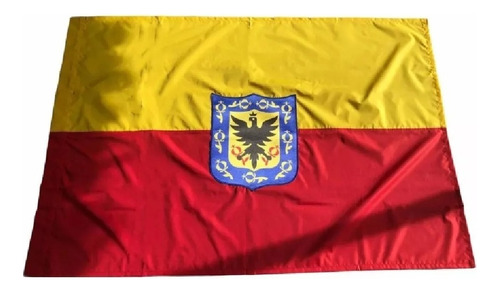 Bandera De Bogota Con Escudo De 1.40 De Largo X 90 De Ancho 
