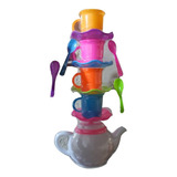 Set De Vajillas Juguetes  Tazas Platos Cucharas Niñas