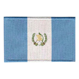 Patch Sublimado Bandeira Guatemala 5,5x3,5 Bordado