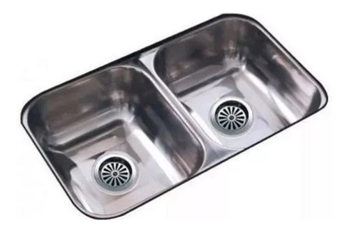 Bachas Pileta Cocina Doble 59x34x18 Cc28/18 Johnson Acero