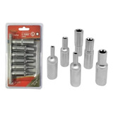 Jg Kit Soquete Pito E Torx Longo 3/8  E4-e5-e8-e10-e12 E14