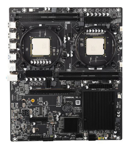 Placa Base X58 De Doble Canal Para Xeon L5520 Cpu 2,26 Ghz D