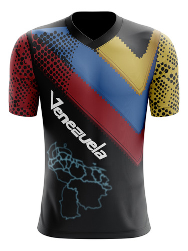 Camiseta Sublimada - Venezuela Mapa Sub-4 - Personalizada