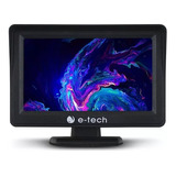 Tela Monitor Lcd 4.3 E-tech Com 2 Entradas De Vídeo Veicular