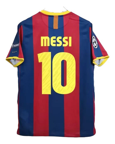 Jersey Messi 10 Fc Barcelona 2011 Champions League Retro