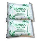 Almohadas Bamboo Pillow Matrimoniales 4 Pack Color Blanco