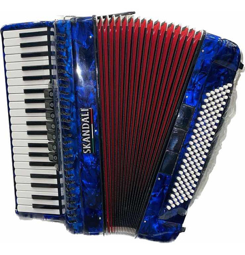 Acordeon/ Sanfona Skandali 120 Baixos Nova, Frete Grátis