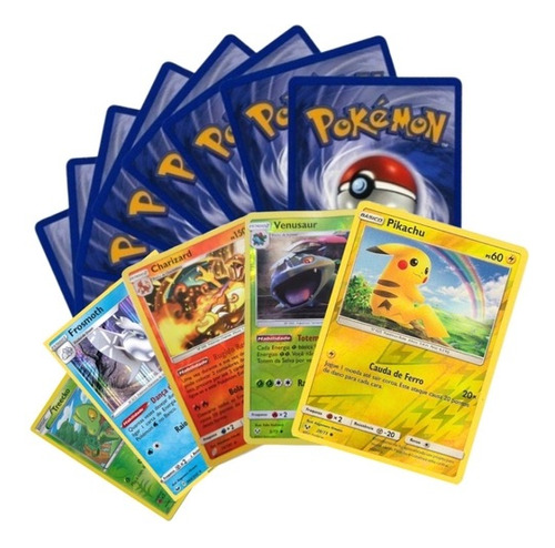 Lote 55 Cartas Pokemon Originales Sin Repetir Rara Asegurada